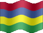Animated Mauritius flags