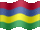 Small still flag of Mauritius