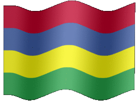 Extra Large animated flag of Mauritius