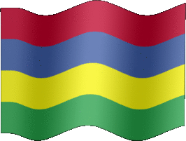 Extra Large still flag of Mauritius