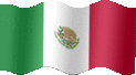 Animated Mexico flags