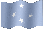 Large animated flag of Micronesia, Federated States of