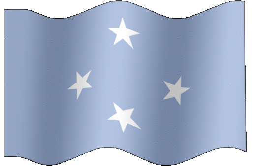 Very Big animated flag of Micronesia, Federated States of