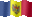 Extra Small animated flag of Moldova