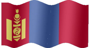Extra Large animated flag of Mongolia