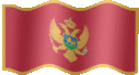 Medium animated flag of Montenegro