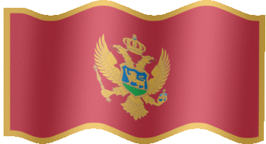 Extra Large animated flag of Montenegro