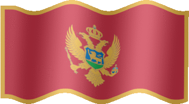 Extra Large still flag of Montenegro