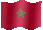 Small animated flag of Morocco