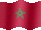 Small still flag of Morocco