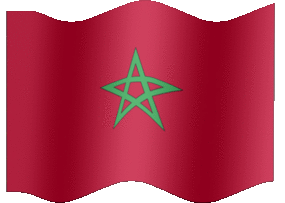 Extra Large animated flag of Morocco