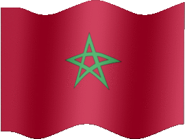 Extra Large still flag of Morocco