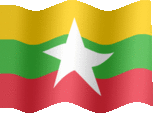 Large still flag of Myanmar