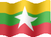 Animated Myanmar flags