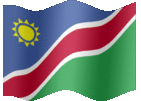 Large animated flag of Namibia