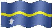 Large animated flag of Nauru