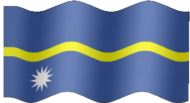 Extra Large animated flag of Nauru