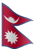 Extra Large animated flag of Nepal