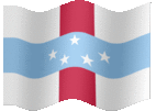 Large animated flag of Netherlands Antilles