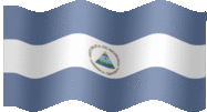 Large animated flag of Nicaragua