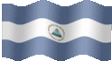 Medium animated flag of Nicaragua