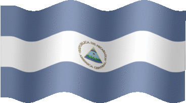Extra Large still flag of Nicaragua