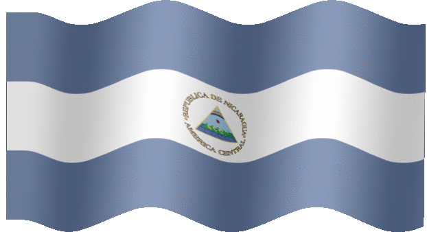 Very Big animated flag of Nicaragua