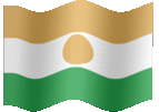 Large animated flag of Niger