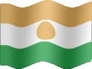 Large still flag of Niger