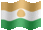 Small animated flag of Niger