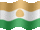 Small still flag of Niger