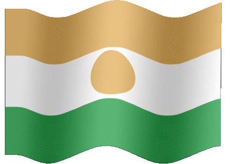 Very Big animated flag of Niger