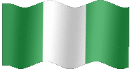 Large animated flag of Nigeria