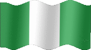 Large still flag of Nigeria