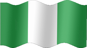Extra Large still flag of Nigeria