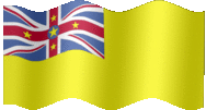 Large animated flag of Niue