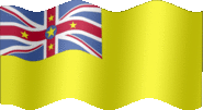 Large still flag of Niue