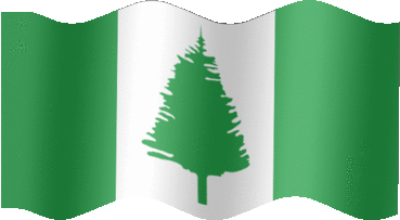 Extra Large still flag of Norfolk Island