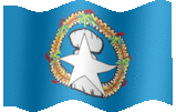 Large animated flag of Northern Mariana Islands