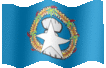 Medium animated flag of Northern Mariana Islands
