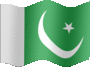 Animated Pakistan flags