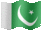 Small animated flag of Pakistan