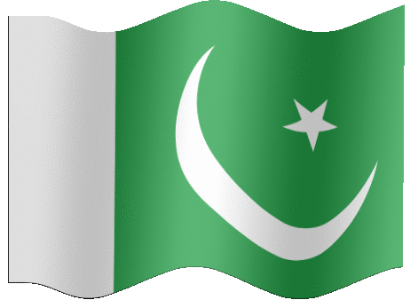 Very Big animated flag of Pakistan