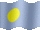 Small still flag of Palau