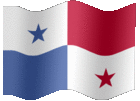 Large animated flag of Panama