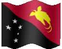 Large animated flag of Papua New Guinea