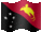 Small animated flag of Papua New Guinea