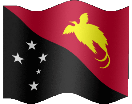 Very Big animated flag of Papua New Guinea