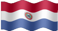 Large animated flag of Paraguay