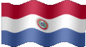 Medium animated flag of Paraguay